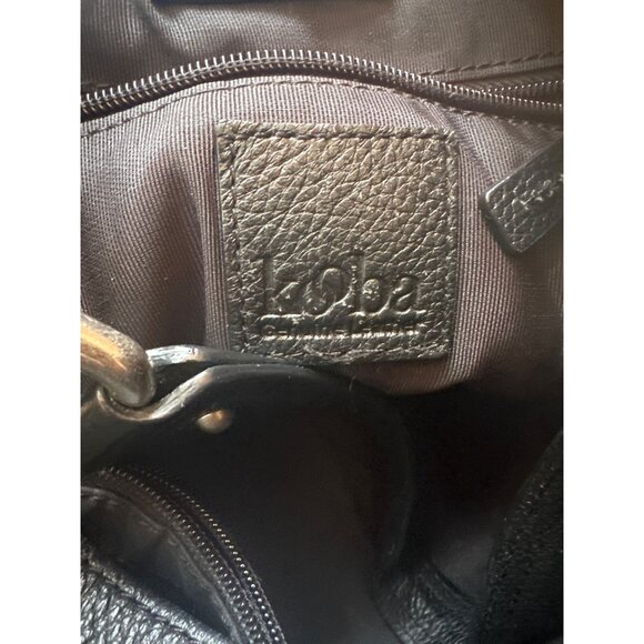 Kooba Black Leather Hobo Shoulder Bag Minimalist Biker Old Money - Picture 3 of 5